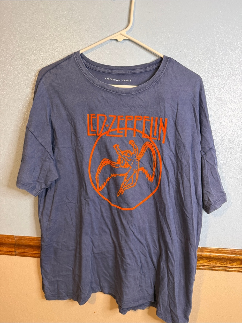 "American Eagle Led Zeppelin Graphic Band Tee Women's Size L (Oversized Fit)"